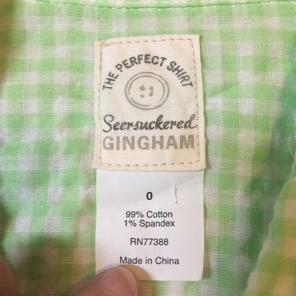 J. Crew Gingham Button Down Shirt - Picture 3 of 6